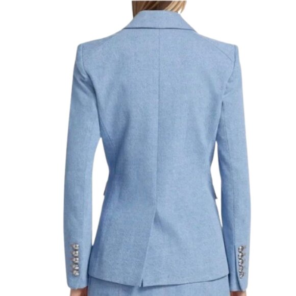 Veronica Beard Denim Chambray Blue Dickey Miller Jacket 4 - Picture 10 of 16